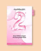 Numbuzin No.2 Rose PDRN Collagen Plumping Sheet Mask - 33 ml / 1 vnt