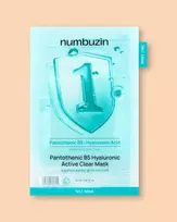 Numbuzin No.1 Pantothenic B5 Hyaluronic Active Clear Mask - 26 ml / 1 vnt