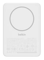 Belkin BoostCharge - Induktive Power Bank - dünn - 5000 mAh - 15 Watt - Fast Charge - 2 Ausgabeanschlussstellen (magnetisch, USB-C)