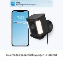 Ring Spotlight Kamera Plus Box IP-Sicherheitskamera Outdoor 1920 x 1080 Pixel Decke/Wand (8SH1S2-BEU0)