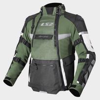 LS2 X-MASTER MAN JACKET BLACK GREEN GREY ADVENTURE stiliaus vyriška striukė 3XL