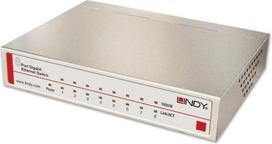 Lindy Network Switch - Gigabit, Desktop, 8 Port, 10/100/1000