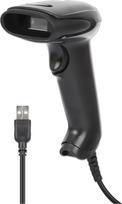 Manhattan Contact CCD Handheld Barcode Scanner, USB, 60mm Scan Width, Cable 152cm, Max Ambient Light 5,000 lux (sunlight), Black, Three Year Warranty