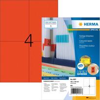 Pulsar HERMA Coloured Labels A4 105x148 mm red paper matt 400 pcs.