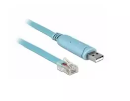 "DELOCK Adapter USB2.0/A St > Seriell RS232 RJ45 St 3.0m blau"