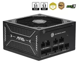 „650 W MSI maitinimo blokas MAG A650GLS PCIe 5“