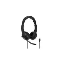 Kensington H1000 Laisvų rankų įranga Vielinis Su lankeliu Skambučiai / muzika C tipo USB Juoda