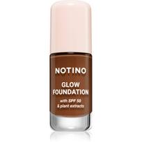 Notino Glow Foundation With SPF 50 & Plant Extracts švytėjimo suteikiantis makiažo pagrindas SPF 50 03 Deep Warm 30 ml