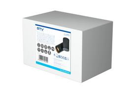 Šviestuvas lubų GTV Lupo, GU10, 2 x 50 W, juoda sp.