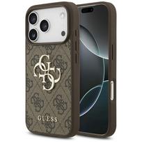 Guess 4G Didelio logotipo dėklas telefonui iPhone 17 Pro - rudas