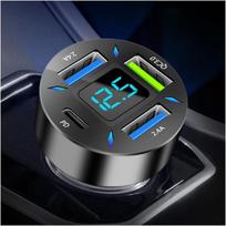 Automobilinis įkroviklis, itin greitas įkrovimas naudojant USB PD&QC 3.0, skirtas 12-24V automobiliams, suderinamas su iPhone 14 13 12, iPad
