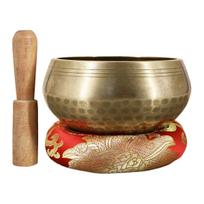 Interjero detalės, rankų darbo meditacinio dainuojančio dubenėlio rinkinys – sustiprinkite jogą ir sąmoningumą autentišku garsu, 8 cm