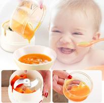 Kitchen tools,Mini Onion Chopper - Cable Vegetable Cutter for Mixing & Pureeing Garlic & Onions, 170ml White,