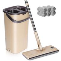 Grindų šluostės rinkinys su kibiru Mastertop, rudas
