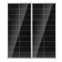 Saulės panelių komplektas, 200W monokristalinis, 109.5x45x2.9 cm, atsparus vandeniui