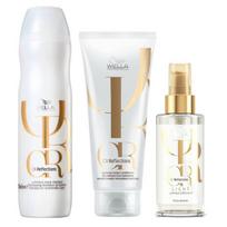 "Wella Oil Reflections" Šampūnas 250Ml + "Wella Oil Reflections" Kondicionierius 200Ml + "Wella Oil Reflections" Šviesą Atspindintis Aliejus 100Ml