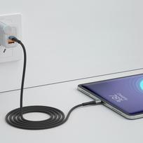 3mk Hyper Cable N-SERIES USB-C / USB-C 2m 20V/3A 60W laidas - juodas