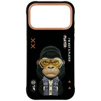 Nimmy Cool&Cute 2.0 Gorilla dėklas iPhone 17 Pro Max - juodas