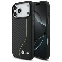 BMW M Carbon Line & Logo Magnetinis dėklas telefonui iPhone 17 Pro Max - geltonas