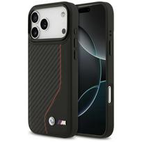 BMW M Carbon Line & Logo Magnetinis dėklas telefonui iPhone 17 Pro Max - raudonas