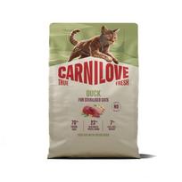 Carnilove True Fresh Sausas pašaras suaugusioms sterilizuotoms katėms su antiena 2 kg