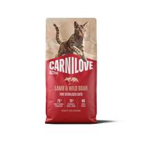 Carnilove Active sausas maistas sterilizuotoms suaugusioms visų veislių katėms su ėriena ir šerniena 6 kg