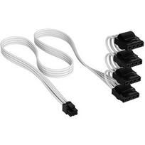 Corsair Elite Premium Individually Sleeved Peripheral Power Cable (4 connectors) Type-5, White CP-8920457