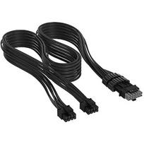Corsair Elite Premium Individually Sleeved, 2x 8-Pin to PCIe 12V-2x6 600W Cable, Type-5, Black CP-8920427