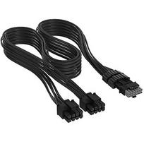 Corsair Elite Premium Individually Sleeved, 2x 8-Pin to PCIe 12V-2x6 600W Cable, Type-4, Black CP-8920423