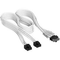 Corsair Elite Premium Individually Sleeved, 2x 8-Pin to PCIe 12V-2x6 600W Cable, Type-5, White CP-8920428