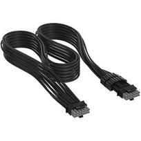 Corsair Elite Premium Individually Sleeved, PCIe 12V-2x6 to PCIe 12V-2x6 600W Cable, Black CP-8920431