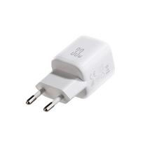 Joyroom JR-TG7 33W USB-A + USB-C sieninis įkroviklis su 60W USB-C į USB-C 1m laidu baltas