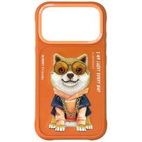 Nimmy Glasses Cool Dog deklas iPhone 17 Pro Max - oranzinis