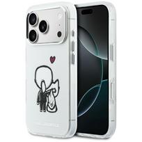 Karl Lagerfeld Karl & Choupette Back MagSafe Dėklas for iPhone 17 Pro Max - Clear