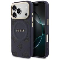 Guess Peony Hot Stamp MagSafe Dėklas for iPhone 17 Pro Max - mėlynas