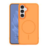Frame Thin Mag dėklas for Samsung Galaxy S25 FE oranžinis
