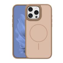 Frame Thin Mag dėklas for iPhone 16 Pro Max 6,9" rudas