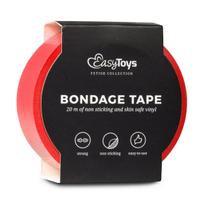 Bondage juosta EasyToys 20 m nelipni raudona PVC