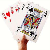 Giant Playing Cards Set - 54 Cards (12x17 cm) Designed For Large-Scale Poker Games 4x Larger Than Standard Decks Party Supplies High Quality