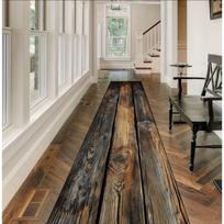Luxurious Imitation Wood Themed Carpet Anti Slip Easy Clean and Durable Perfect for Home Kitchens Corridors or Vacation Homes 40x120cm