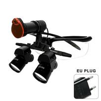 Niceden 4X 5X 6X dantų žiūronų didinamieji stiklai 5W chirurginis medicininis priekinis žibintas ličio baterija 300-600mm EU Plug
