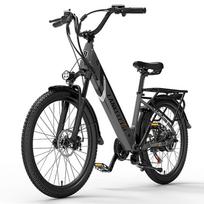 Lankeleisi ES500 Pro 24  Elektrinis Trekingo Dviratis 500W 48V14.5Ah Baterija raudona