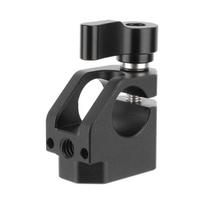 Aliuminio vienos skylės vamzdžio apkaba Standartinė 15 mm vieno strypo apkaba Su 1/4 colio-20 sriegiuota varžtu 15 mm strypo atramai 1