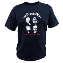 Classical Funny Rock T-Shirt Parody Composer Bach Mozart Beethoven Musician Listen Me All Best Gift Comfortable T Shirt XXXXL tamsiai mėlyna spalva