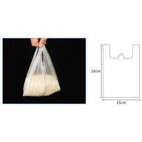 Large White Transparent Plastic Tote Bags (40x60) – Thickened Vest-Style for Food