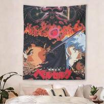 Berserk Anime Tapestry Guts Griffith Dark Fantasy Wall Hanging Vintage Manga Cover Decor for Bedroom  Game Room 74x94cm(29x37in)