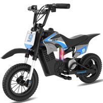 Elektrinis vaikiškas motociklas - RCB - R9X PRO - 350W - 36V/5.2Ah baterija - 3 greičiai mėlyna