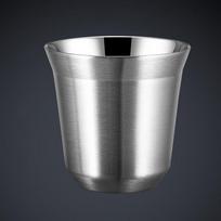 80ml/2.7oz 304 Stainless Steel Espresso Coffee Cup Portable Double Layer Office Milk Tea Drinks Mug Cup Mini Whisky Wine Glasses 80ml