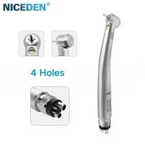 Niceden Dantų LED Didelio Greičio Oro Turbinos Rankinis Prietaisas su Savarankišku E-generatoriumi Pluošto Optika Mygtukas Standartinis/Mini Galvutė 2/4 Skylės 4 holes