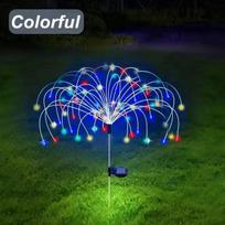 60/420LED lauko saulės fejerverkų žibintai 8 apšvietimo režimai IP65 vandeniui atsparūs sodo pasakų žibintai vejos sulankstomi „pasidaryk pats“ dekoravimo šviestuvai 60LED įvairiaspalvis